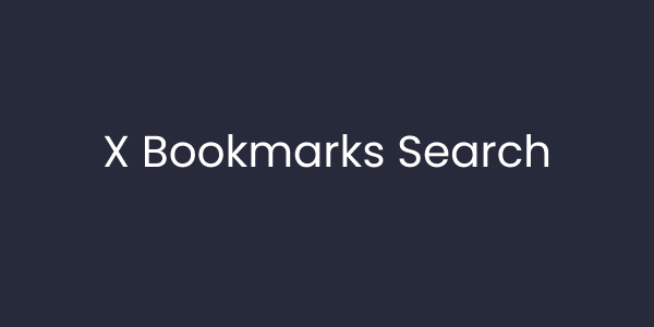 X Bookmarks Search